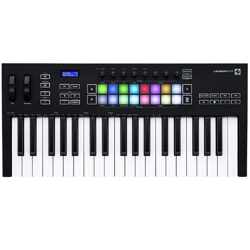 Teclado Novation Launchkey 37 MK3 Controlador Midi 37 Teclas 16